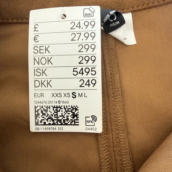 H&M Tan Button-Front Shirt Jacket - Picture 2 of 3